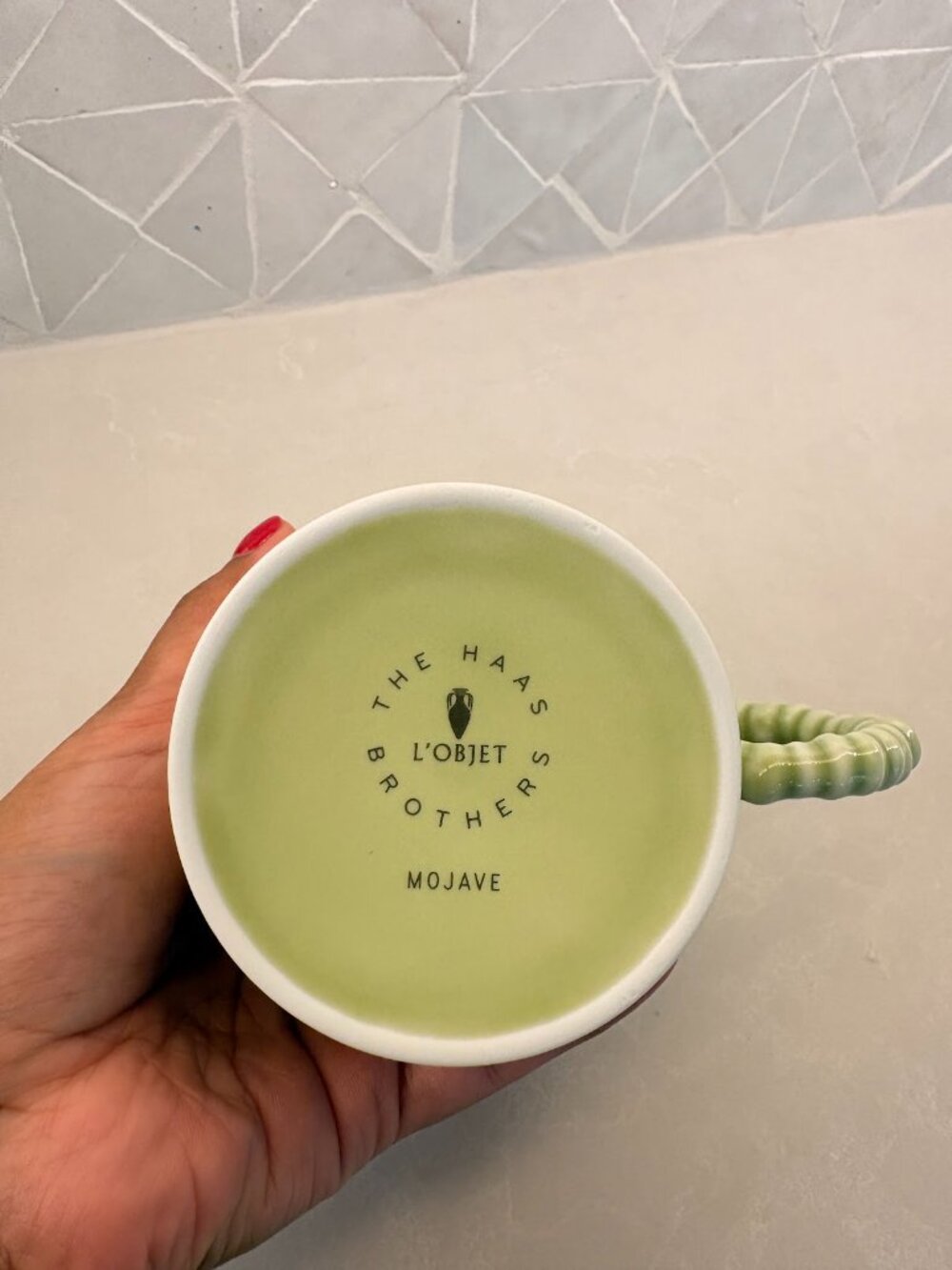 EUC L'objet Haas Mojave Mug in Matcha Green - Picture 4 of 5